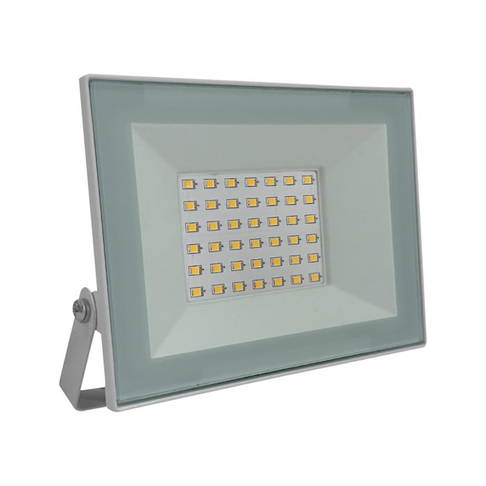 30W(2550Lm) LED prožektors bez kustību sensora, V-TAC, IP65, melns, neitrāli balta gaisma 4000K