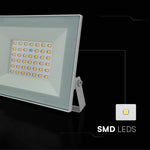 30W(2550Lm) LED prožektors bez kustību sensora, V-TAC, IP65, melns, neitrāli balta gaisma 4000K