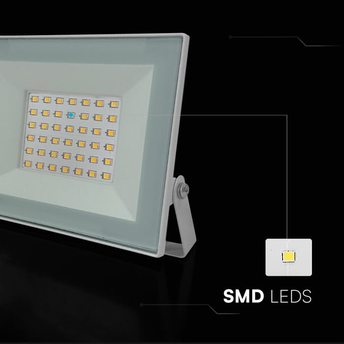 30W(2550Lm) LED prožektors bez kustību sensora, V-TAC, IP65, melns, neitrāli balta gaisma 4000K