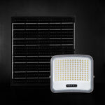 25W LED prožektors ar saules bateriju, 3in1 (3000K/4000K/6500K pārslēdzams), melns panelis, V-TAC, IP65