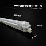 120cm_1x20W V-TAC hermētisks T8 gaismekļa korpuss, VT-120001, IP65