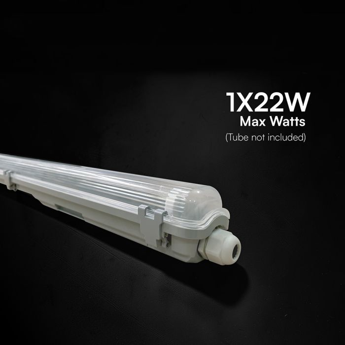 150cm_1x22W V-TAC hermētisks T8 gaismekļa korpuss, VT-121001, IP65