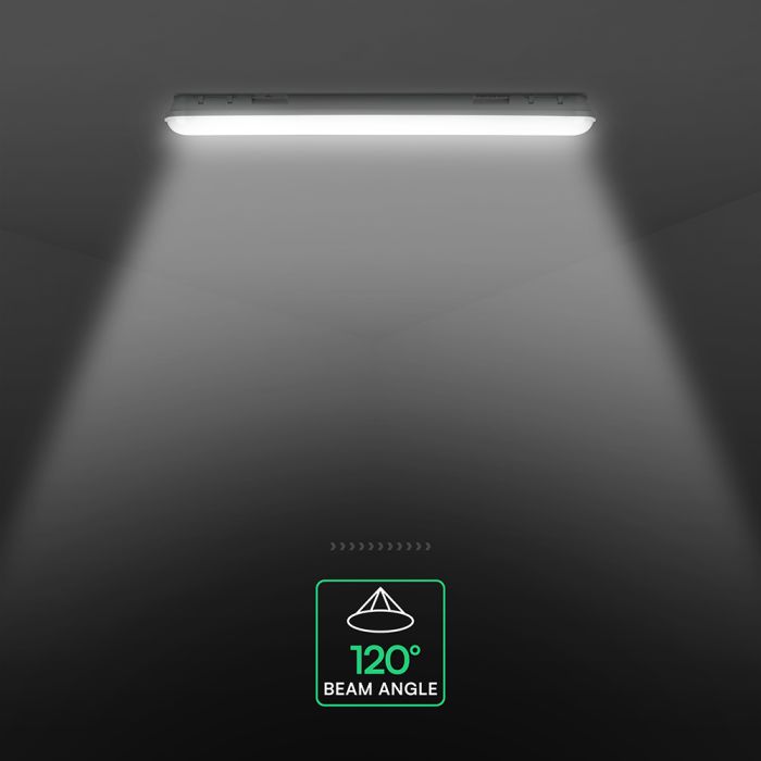 150cm_1x22W V-TAC hermētisks T8 gaismekļa korpuss, VT-121001, IP65
