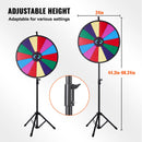 VEVOR 61 cm laimes rats ar trijkāja statīvu, 14 sadaļu sauso marķieru griežamais spēļu rats