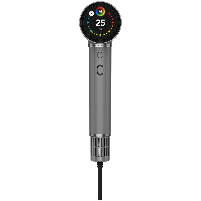 AENO Professional Hair Dryer HD5G combines advanced AI technology with multifunctional control, grey