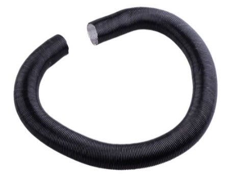 250cm VEVOR sildītāja siltā gaisa izplūdes caurule, melna