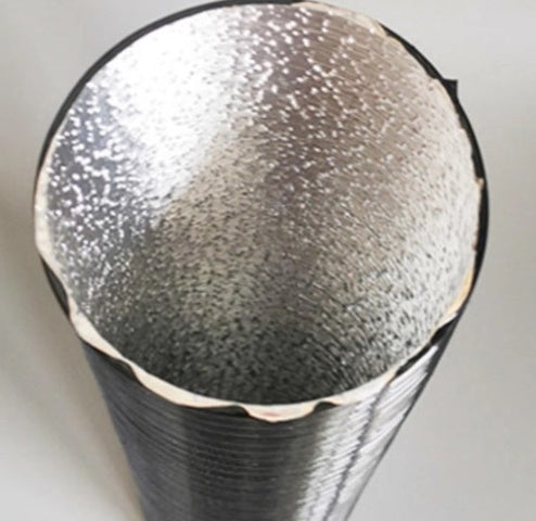 250cm VEVOR sildītāja siltā gaisa izplūdes caurule, melna