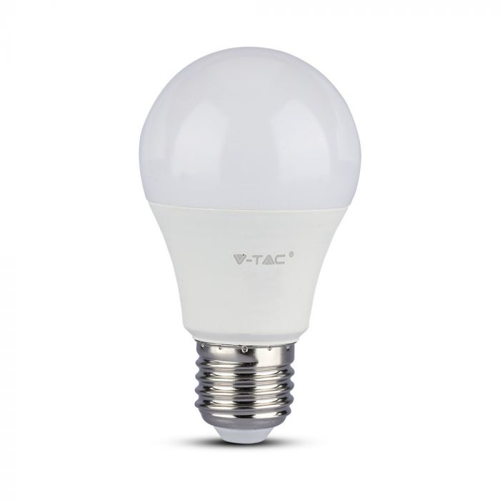 E27 6.5W(806Lm) LED Spuldze V-TAC SAMSUNG, garantija 5 gadi, A60, neitrāli balta gaisma 4000K