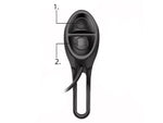 2581 XA-585 Bicycle headlight with mount, built-in meter and bell.