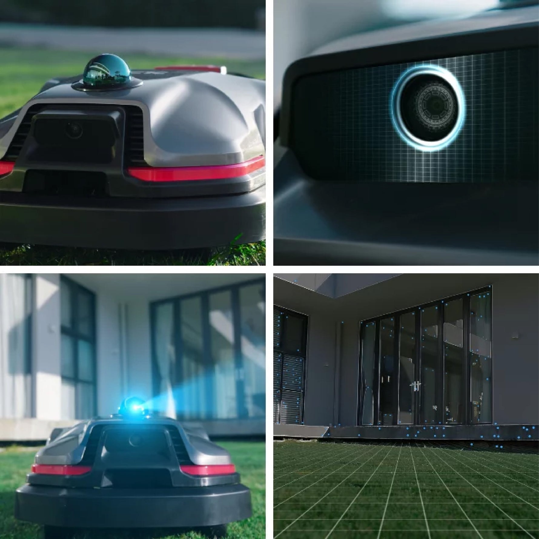 2000 m²_DCK robotizēts zāles pļāvējs KDRM220-4G līdz 2000 m² ar LIDAR navigāciju, kameru un 4G bezvadu vadību bez robežvada