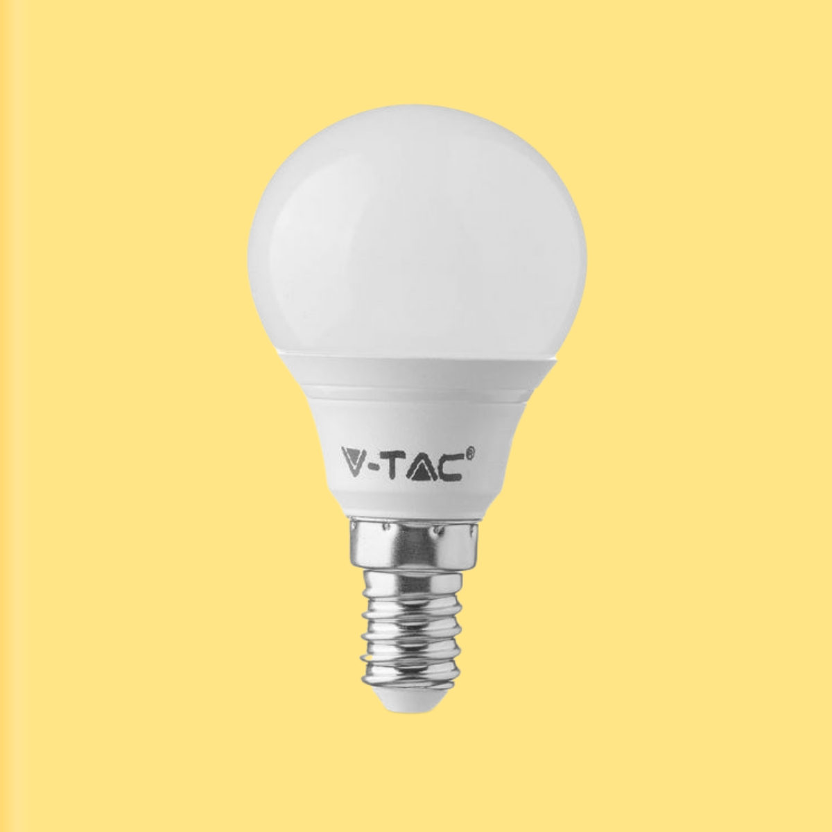 E14 4.5W(470Lm) Светодиодная лампа V-TAC SAMSUNG, гарантия 5 лет, P45, теплый белый свет 3000K