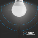 E14 4.5W(470Lm) LED Bulb V-TAC SAMSUNG, warranty 5 years, P45, warm white light 3000K