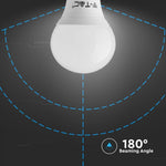 E14 4.5W(470Lm) Светодиодная лампа V-TAC SAMSUNG, гарантия 5 лет, P45, теплый белый свет 3000K