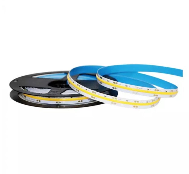 Cena par 1m_10W/m 24V 0.4A 280 LED COB lente, IP20, silti balta gaisma 3000K