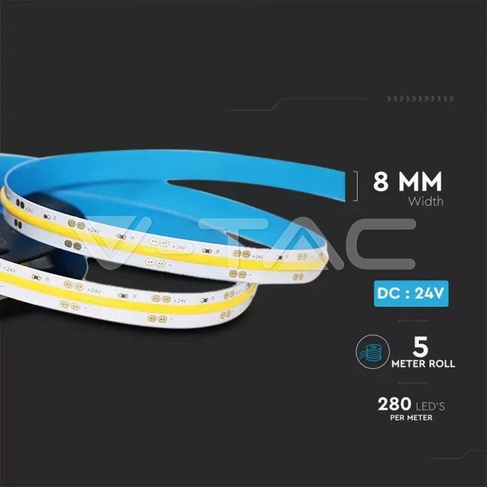 LED lentes komplekts 280 COB, IP20 ar 6400 auksti baltu gaismu (2652+3264)