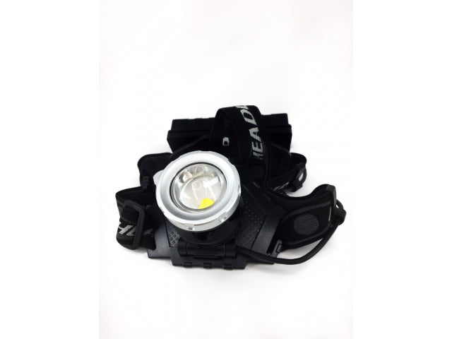 LED pealamp Zoom funktsiooniga, patareid ja usb-kaabel