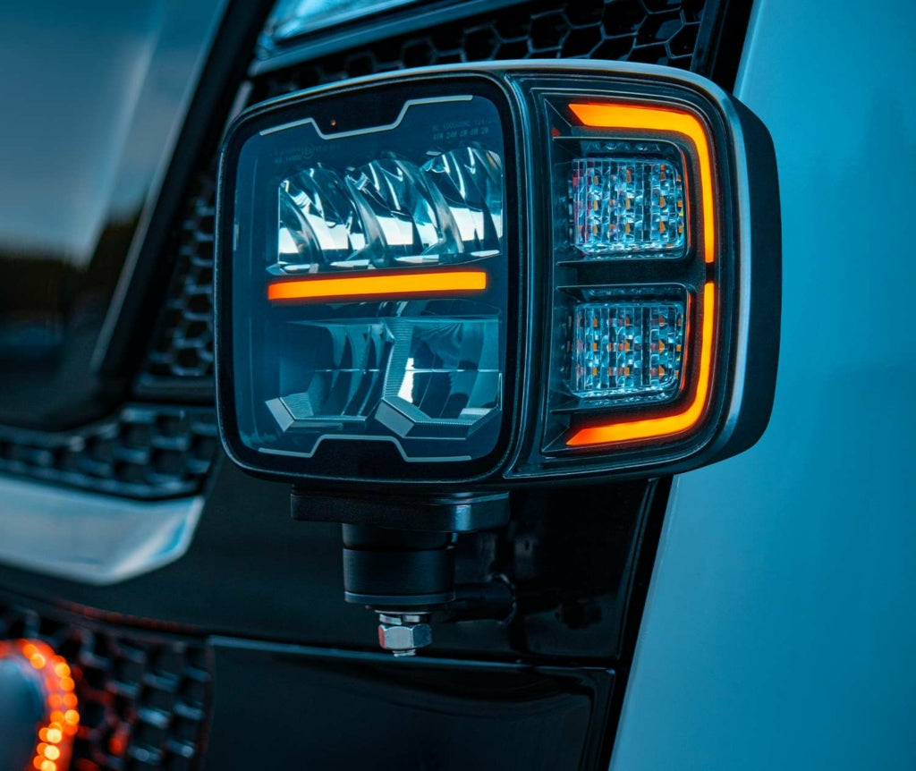 10-32V 41W 5000Lm STRAND HI-LO SNOW PLOW LED LAMP, IP 68/IP 69,  R148, R149 Atsauces numurs 17,5 EMC ECE R10 , Labais, garantija 3 gadi, auksti  balta gaisma 6000K