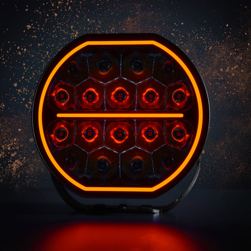 10-32V  12600Lm STRANDS(Zviedrija) premium LED papildlukturis 9″ EB, 3 gadu garantija, auksti balta gaisma 6500K