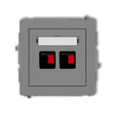 Double socket mechanism for speaker connection (2,5MM2)