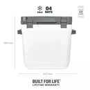 Aukstuma kaste The Cold-For-Days Outdoor Cooler 28,3L balta