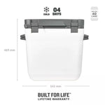 Aukstuma kaste The Cold-For-Days Outdoor Cooler 28,3L balta