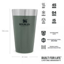 Alus krūze The Stacking Tumbler 0,47L zaļa