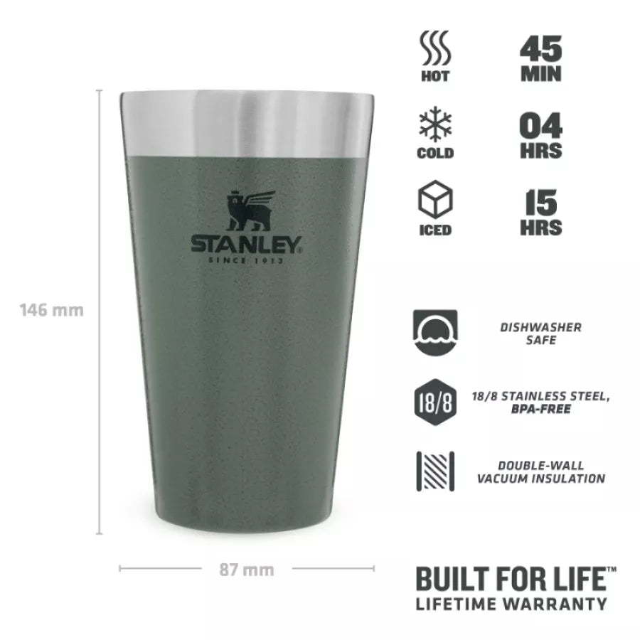 Alus krūze The Stacking Tumbler 0,47L zaļa