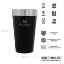 Alus krūze The Stacking Tumbler 0,47L melna