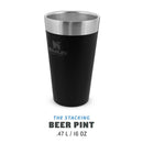 Alus krūze The Stacking Tumbler 0,47L melna