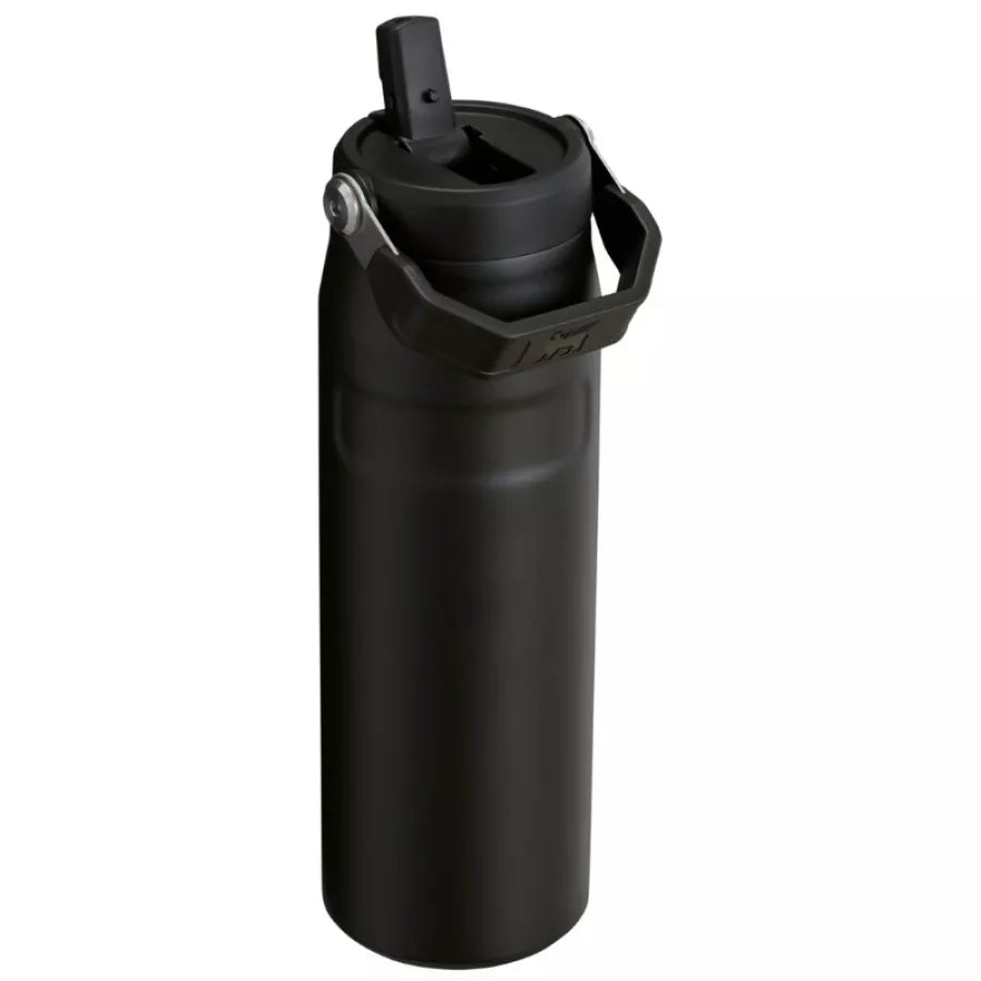 Termopudele ar salmiņu The IceFlow Bottle Flip Straw 2.0 0,71L melna 2.0