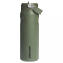Termopudele ar salmiņu The IceFlow Bottle Flip Straw 2.0 0,71L tumši zaļa 2.0