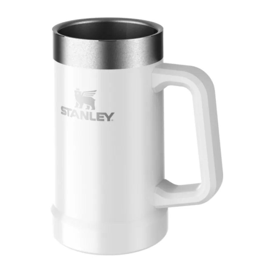 Alus kauss The Big Grip Beer Stein 0,7L glancēts balts