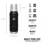 Termoss The Artisan Thermal Bottle 1L melns