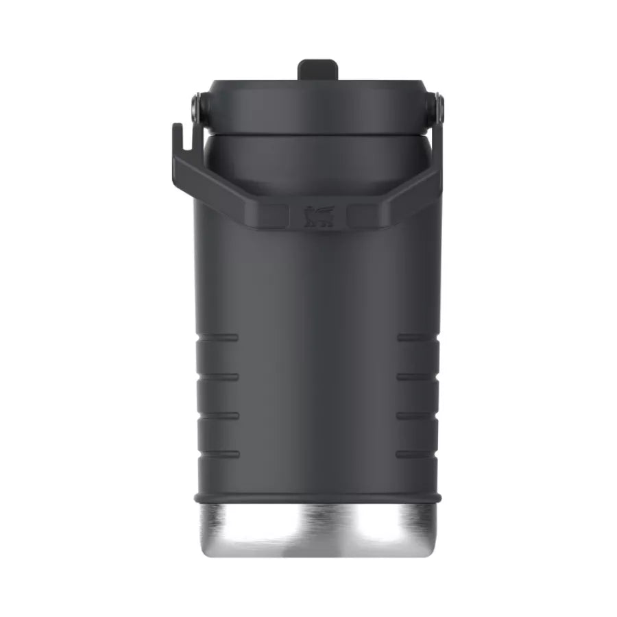 Termopudele ar salmiņu The IceFlow Flip Straw 2.0 Jug 1,90L melna 2.0