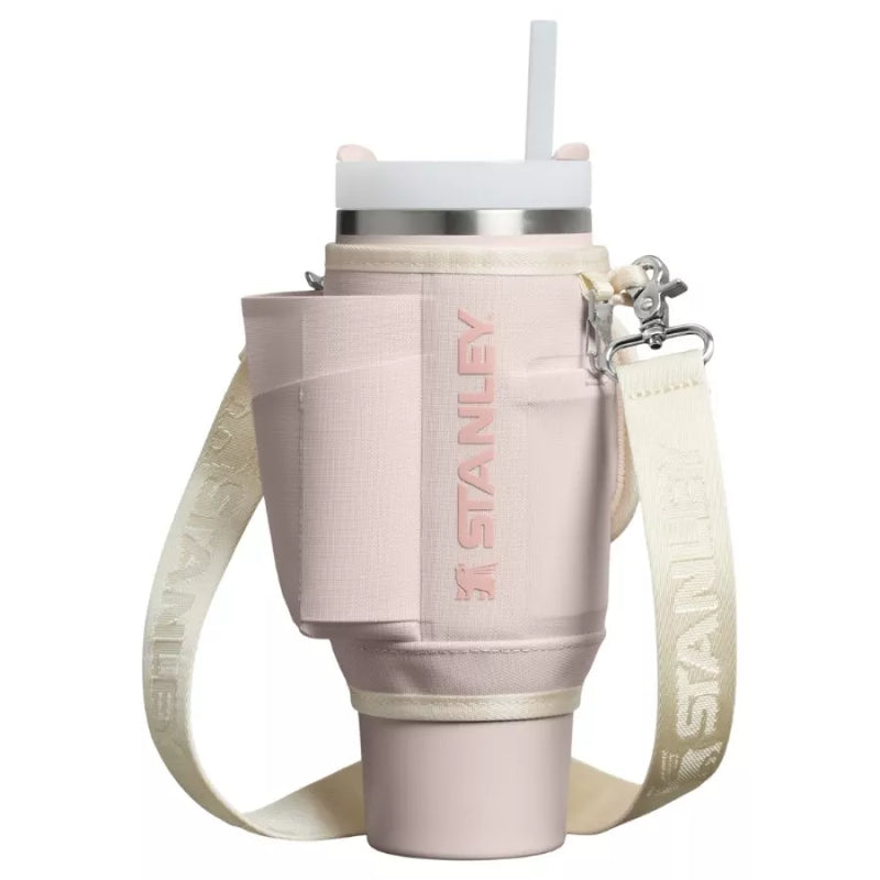 Pārnēsāšanas somiņa termokrūzei ar salmiņu The All-Day Quencher Carry-All 1,18L gaiši rozā