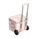 Aukstuma kaste ar riteņiem The Easy-Carry Outdoor Wheeled Cooler 47,3L gaiši rozā
