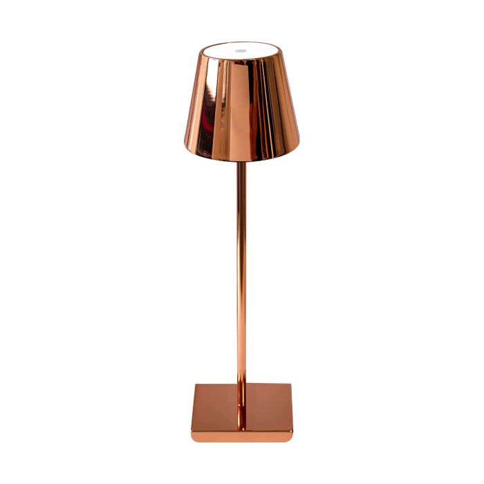 3W(80Lm) LED-bordslampa, V-TAC, IP20, guld, dimbar, 5V 1A, 105x390mm, varmvitt ljus 3000K