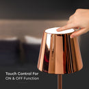 3W(80Lm) LED table lamp, V-TAC, IP20, gold, dimmable, 5V 1A, 105x390mm, warm white light 3000K