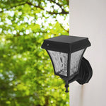 2W(110Lm) LED front luminaire with solar cell, IP65, mat black, 3IN1, V-TAC