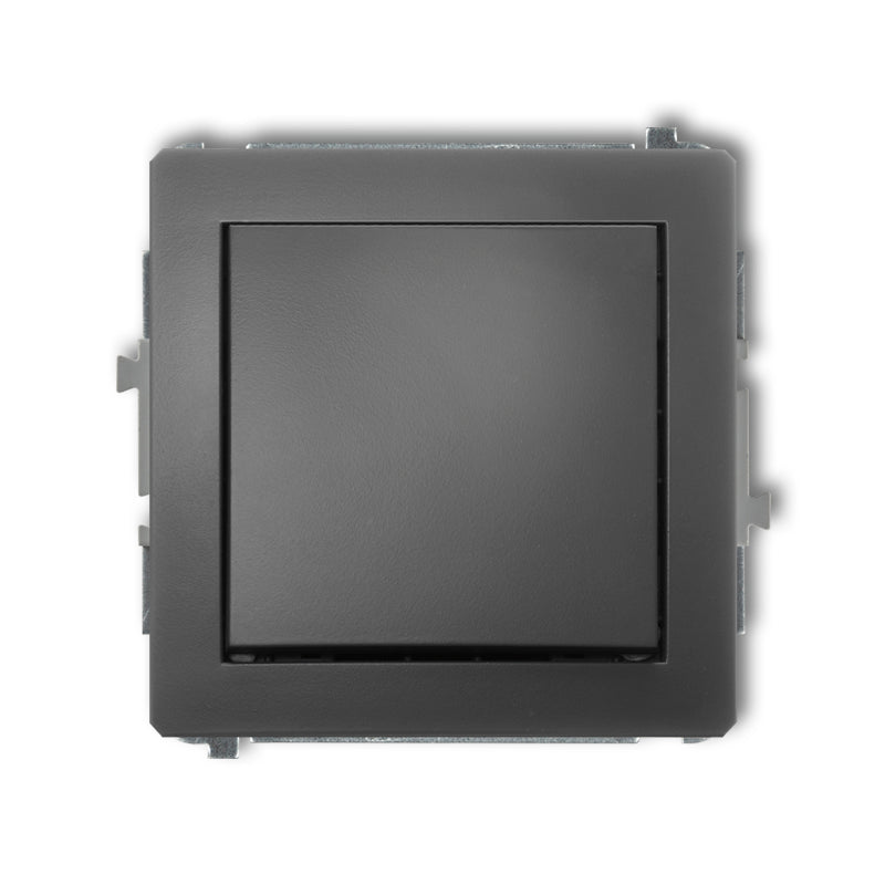 Механизм однополюсного выключателя DECO, z/a, IP20/IP44, графит матовый