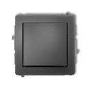 Enpolig brytarmekanism DECO, z/a, IP20/IP44, grafit matt