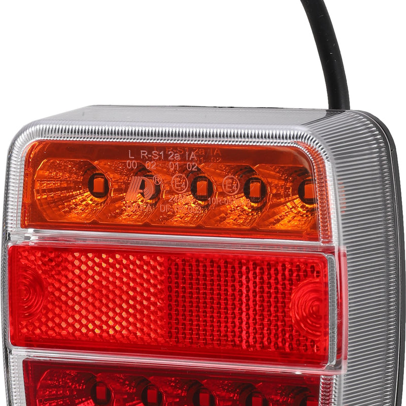 12V LED aizmugurējais lukturis piekabei, IP67, ar 4 funkcijām