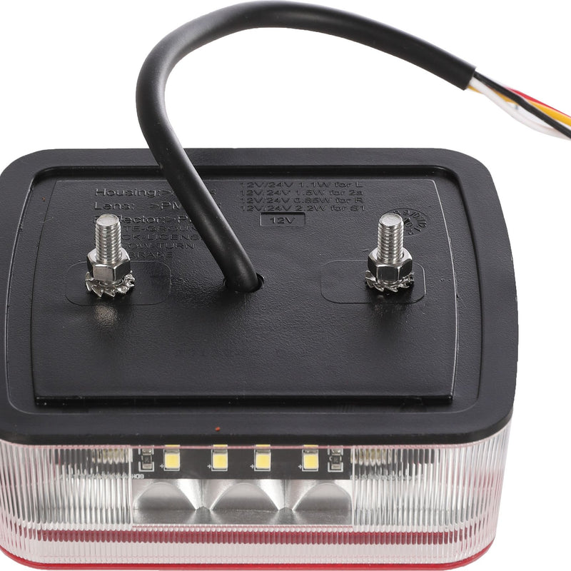 12V LED aizmugurējais lukturis piekabei, IP67, ar 4 funkcijām