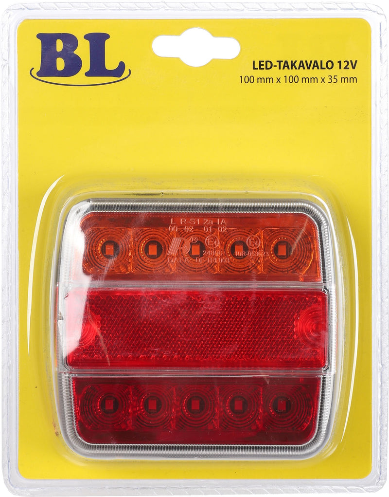 12V LED aizmugurējais lukturis piekabei, IP67, ar 4 funkcijām