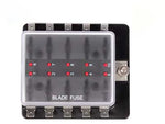 C-PWR drošinātāju bloks 10 GM drošinātājiem ar LED, 100A, 84×95×36mm