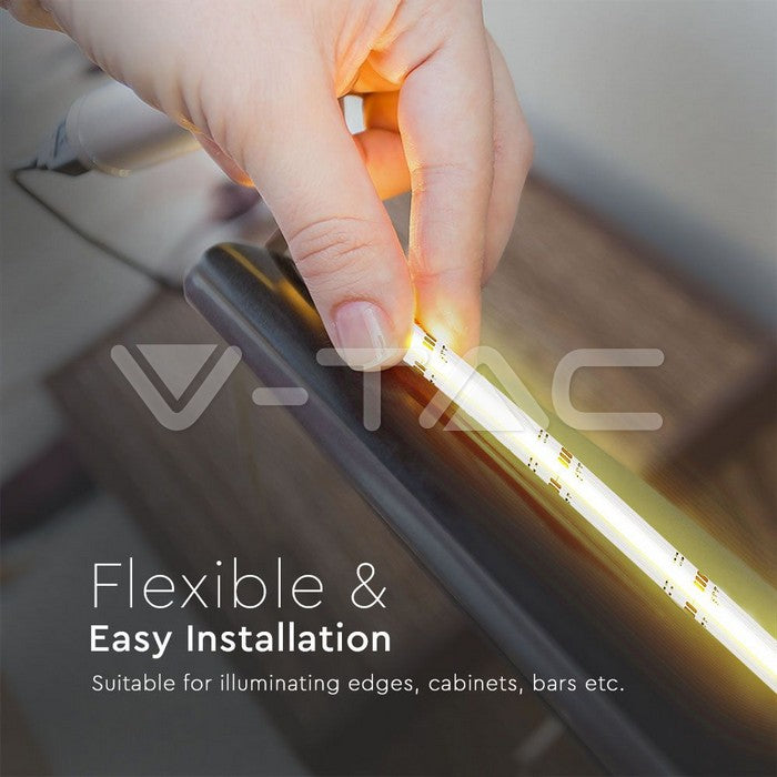 5m komplekts_13W/m 422 LED COB Lentu komplekts, V-TAC, 5m, RGB, IP20,  DC:24V (2880+3625+3272)