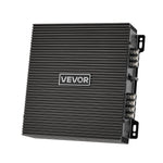 VEVOR 2 kanālu automašīnas audio pastiprinātājs, tiltojams pilna diapazona Class AB stereo pastiprinātājs ar maksimālo jaudu 2 × 300 W pie 4 Ω / 2 × 600 W pie 2 Ω, augstas jaudas auto pastiprinātājs SUV, pikapiem un bezceļu transportlīdzekļiem