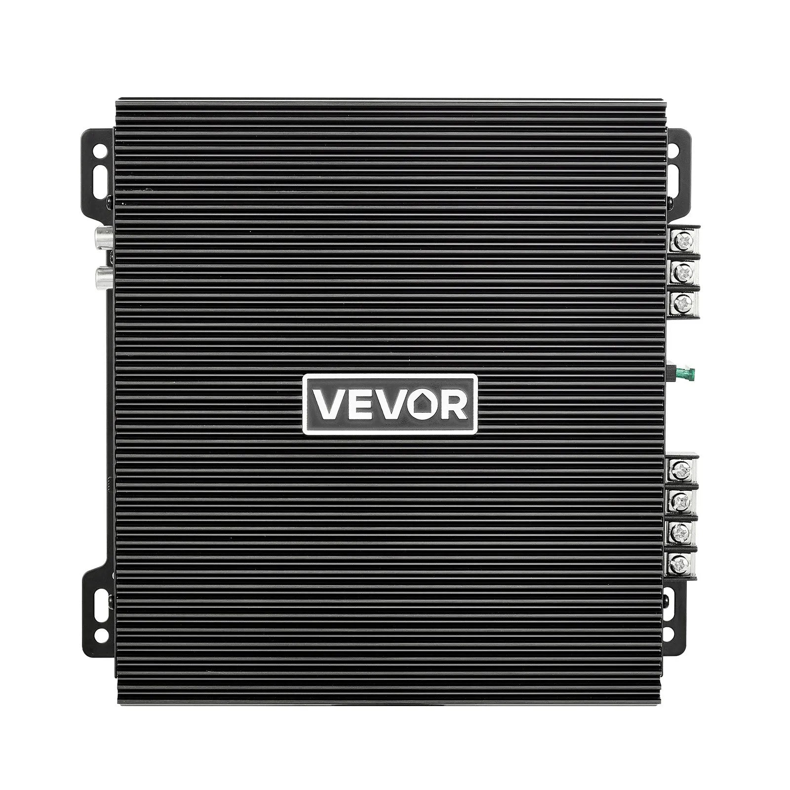 VEVOR 2 kanālu automašīnas audio pastiprinātājs, tiltojams pilna diapazona Class AB stereo pastiprinātājs ar maksimālo jaudu 2 × 300 W pie 4 Ω / 2 × 600 W pie 2 Ω, augstas jaudas auto pastiprinātājs SUV, pikapiem un bezceļu transportlīdzekļiem