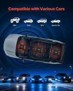 VEVOR 2 kanālu automašīnas audio pastiprinātājs, tiltojams pilna diapazona Class AB stereo pastiprinātājs ar maksimālo jaudu 2 × 300 W pie 4 Ω / 2 × 600 W pie 2 Ω, augstas jaudas auto pastiprinātājs SUV, pikapiem un bezceļu transportlīdzekļiem