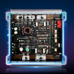 VEVOR 2 kanālu automašīnas audio pastiprinātājs, tiltojams pilna diapazona Class AB stereo pastiprinātājs ar maksimālo jaudu 2 × 300 W pie 4 Ω / 2 × 600 W pie 2 Ω, augstas jaudas auto pastiprinātājs SUV, pikapiem un bezceļu transportlīdzekļiem